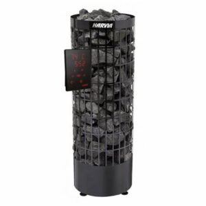 SÄHKÖKIUAS HARVIA CILINDRO PC90XE BLACK STEEL